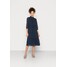 Vero Moda VMDINO CALF DRESS Sukienka letnia navy VE121C37H-K11