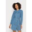 Pieces PCOSALINA MIDI DRESS Sukienka jeansowa medium blue denim PE321C16W-K11