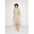 Lauren Ralph Lauren FLORAL LINEN SHIRTDRESS Sukienka letnia cream/pink/multi L4221C1DN-A11