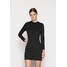 Calvin Klein Jeans MILANO SIDE LOGO TAPE DRESS Sukienka z dżerseju black C1821C095-Q11