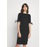 Lauren Ralph Lauren COTTON BOATNECK DRESS Sukienka etui black L4221C0Y9-Q11