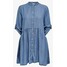 JDY OLIVIA LIFE 3/4 SHORT Sukienka koszulowa medium blue denim JY121C0L6-K12