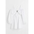H&M Krótka sukienka z wycięciami - 1036208001 Biały
