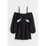 H&M Krótka sukienka z wycięciami - 1036208001 Czarny