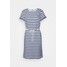 Tommy Hilfiger COOL SHIFT SHORT DRESS Sukienka z dżerseju breton/white desert sky TO121C0AH-G11