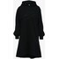 KARL LAGERFELD HOODED SWEAT DRESS W/ PEPLUM Sukienka letnia black K4821C04T-Q11