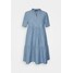 Vero Moda Petite VMPAULINA TIERED TUNIC Sukienka letnia medium blue denim VM021C0E5-K11