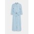 Moss Copenhagen JAINA 3/4 DRESS Sukienka jeansowa light blue wash M0Y21C06O-K11