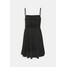 NA-KD PAMELA REIF x NA-KD GATHERED DETAIL MINI DRESS Sukienka z dżerseju black NAA21C0OS-Q11