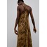 Massimo Dutti LIMITED EDITION Długa sukienka brown M3I21C0KH-O11