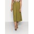 Esprit Collection GATHERED SKIRT Spódnica trapezowa olive ES421B0D4-N11