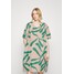 Marimekko AGNETE FLORETTI DRESS Sukienka letnia peach/green M4K21C053-M11