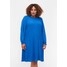 Zizzi LONG-SLEEVED WITH RUFFLES Sukienka letnia dazzling blue Z1721C16B-K11