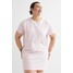 H&M H&M+ Sukienka T-shirtowa z bawełny 1082641002 Jasnoróżowy