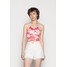 Jaded London RING DETAIL PRINTED CAMI WITH LACE EDGING CHERRY DOT PRINT Top red/white JL021E01O-G11