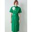 Ipekyol FLOWER Sukienka koszulowa green IP521C068-M11