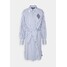 Lauren Ralph Lauren STRIPED COTTON BROADCLOTH SHIRTDRESS Sukienka koszulowa blue/white L4221C1ES-K11