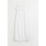H&M Plażowa sukienka z falbaną - 1077895001 Biały
