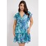 Guess ROSA DRESS Sukienka letnia mehrfarbig, grundton blau GU121C130-G11