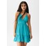 PULL&BEAR WITH OPEN BACK Sukienka letnia turquoise PUC21C0TM-L11