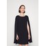 Lauren Ralph Lauren CAPE GEORGETTE DRESS Sukienka koktajlowa polo black L4221C1C2-Q11
