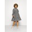 VILA CURVE VIMORASA GUDNY SHIRT DRESS Sukienka koszulowa dark grey denim V0H21C002-C11
