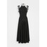Victoria Beckham COMPACT SHINE SLEEVLESS FIT AND FLARE MIDI Długa sukienka black V0921C00Y-Q11