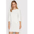 Rinascimento Sukienka koktajlowa CFC0107892003 Biały Regular Fit