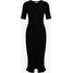 WE Fashion Sukienka dzianinowa black WF521C0DR-Q11