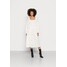 Missguided SHIRRED BUST DRESS HEART Długa sukienka cream M0Q21C250-B11
