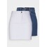 Vero Moda Petite VMHOT SEVEN SKIRT 2 PACK Spódnica jeansowa medium blue denim/bright white VM021B02K-K11