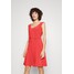 Lauren Ralph Lauren SCOOPNECK JERSEY DRESS Sukienka letnia hyannis port orange L4221C1EK-H11
