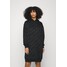 Calvin Klein Jeans LOGO ALL OVER PRINT HOODIE DRESS Sukienka letnia black C1821C09V-Q11