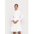 Selected Femme SLFBRODY SHORT BRODERI DRESS Sukienka koszulowa snow white SE521C142-A11