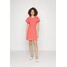 Lauren Ralph Lauren YASHIRA SHORT SLEEVE DAY DRESS Sukienka z dżerseju tomato/pale cream L4221C1FI-G11