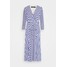 Lauren Ralph Lauren ABRIELL 3/4 SLEEVE DAY DRESS Sukienka z dżerseju mascarpone cream/soft sapphire L4221C1FF-A11