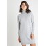 Vero Moda VMBRILLIANT ROLLNECK DRESS Sukienka dzianinowa light grey melange VE121C1IT-C11