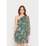 ONLY ONLNICOLE ONE SHOULDER DRESS Sukienka letnia deep jungle tea ON321C2RI-M11