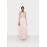 Maya Deluxe ROUND NECK LONG SLEEVE DELICATE DRESS Suknia balowa frosted pink M2Z21C07F-J11