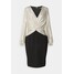 Lauren Ralph Lauren METALLIC JERSEY DRESS Sukienka koktajlowa black/beige/new gold L4221C1BC-Q11