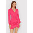 Rinascimento Sukienka koktajlowa CFC0107346003 Różowy Slim Fit