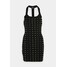 Pinko BIMENES DRESS Sukienka dzianinowa black P6921C0BA-Q11