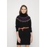 Lauren Ralph Lauren FAIR ISLE TURTLENECK SWEATER DRESS Sukienka dzianinowa black L4221C1BA-Q11