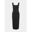 Calvin Klein TECHNICAL DRESS Sukienka dzianinowa black 6CA21C054-Q11