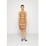 VILA PETITE VIJOE HALTERNECK SHORT DRESS Sukienka letnia orange/black/red/birch/portabella VIP21C051-T11
