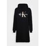 Calvin Klein Jeans SEASONAL MONOGRAM HOODIE DRESS Sukienka letnia black C1821C0A8-Q11