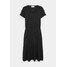 Vila VIDREAMERS V-NECK DRESS Sukienka letnia black V1021C2HE-Q11