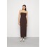 Weekday TANIA TUBE DRESS Sukienka letnia dark brown WEB21C06Y-O11