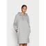 Tommy Hilfiger INTERLOCK HOODIE SHORT DRESS Sukienka letnia light grey heather TO121C0K7-C11