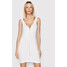 Brave Soul Sukienka letnia LDRJ-36LAINEY Biały Slim Fit